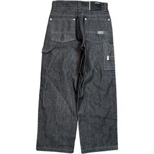 Southpole Y2K Vintage Black Baggy Wide Leg Cargo Skater Jeans